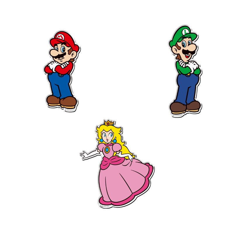 Super Mario Chara Magnets Vol 2 6cm Asst 14pcs